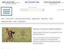 Tablet Screenshot of naturalanimalnutrition.com